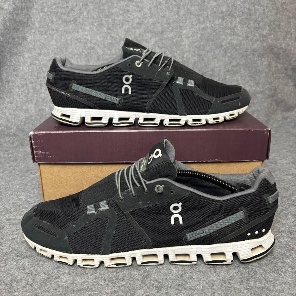 On Cloud Black Mesh Athletic Sneakers Trainer Running Shoes Mens Size 13 US